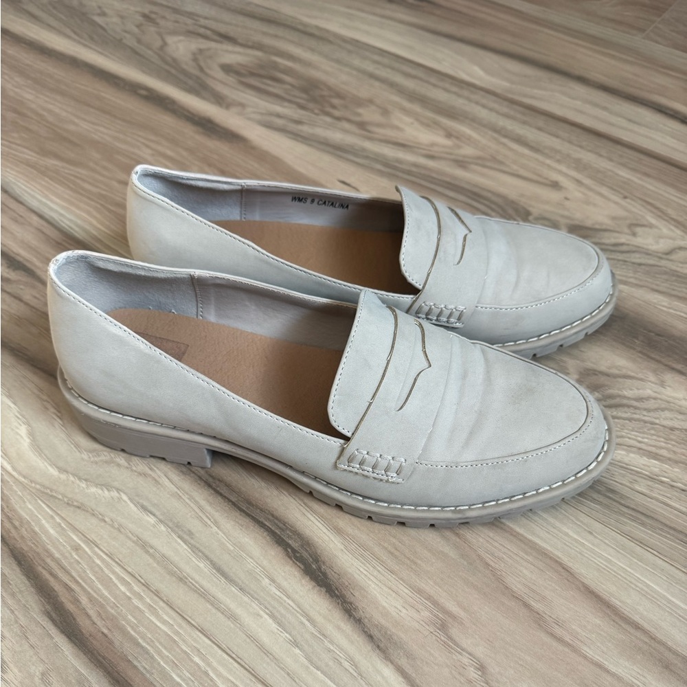 DV by Dolce Vita loaf sole loafers in beige